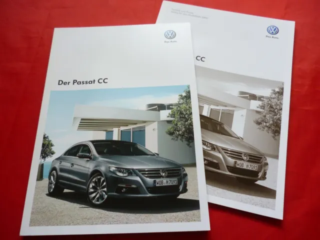 VW Passat CC Typ 35 Prospekt Brochure Depliant + Preisliste Pricelist von 2010