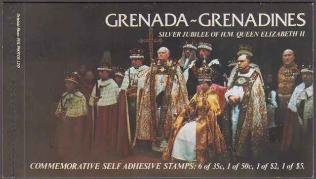 GRENADA GRENADINES Sc #217a,20a CPL MNH BOOKLET of 2 PANES - ROYAL VISIT