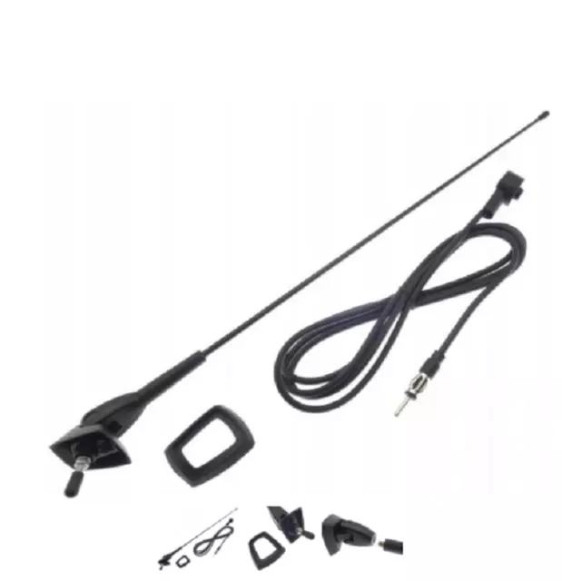 Para Renault Clio Antena de Techo Coche Radio Vehículo Incl. Junta Cable Barra