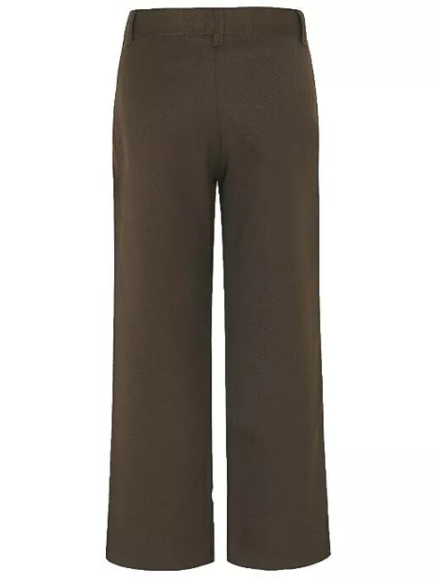 Boys Plain Dark Brown Formal School Uniform Trousers Wedding Drama 24"-28"