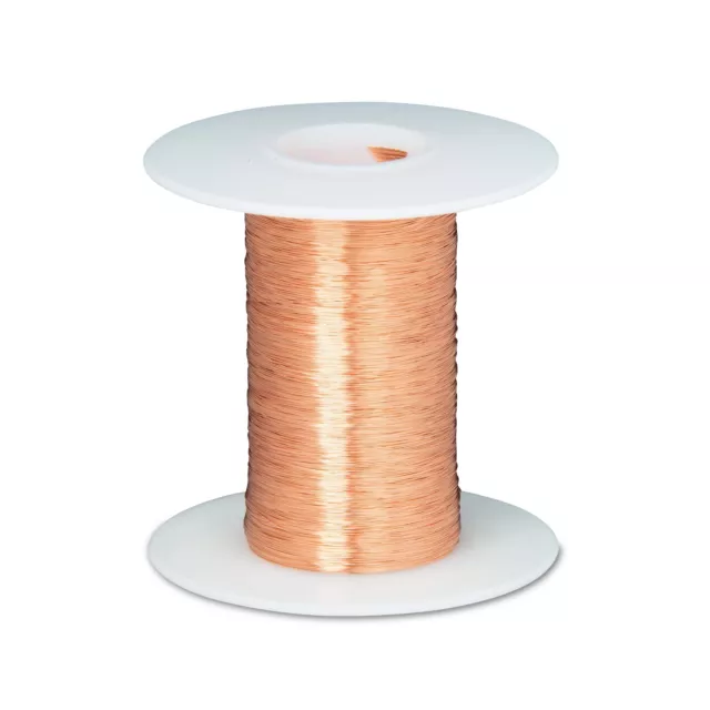 44 AWG Gauge Enameled Copper Magnet Wire 4 oz 19950' Length 0.0022" 155C Natural