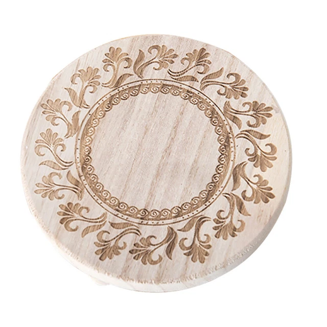 Base In Legno Intagliato Per Bonsai, Vasi O Decorazioni. Design Retrò Cinese, Fatto A Mano. Perfetta Per Esporre Piccoli Oggetti D'arte.