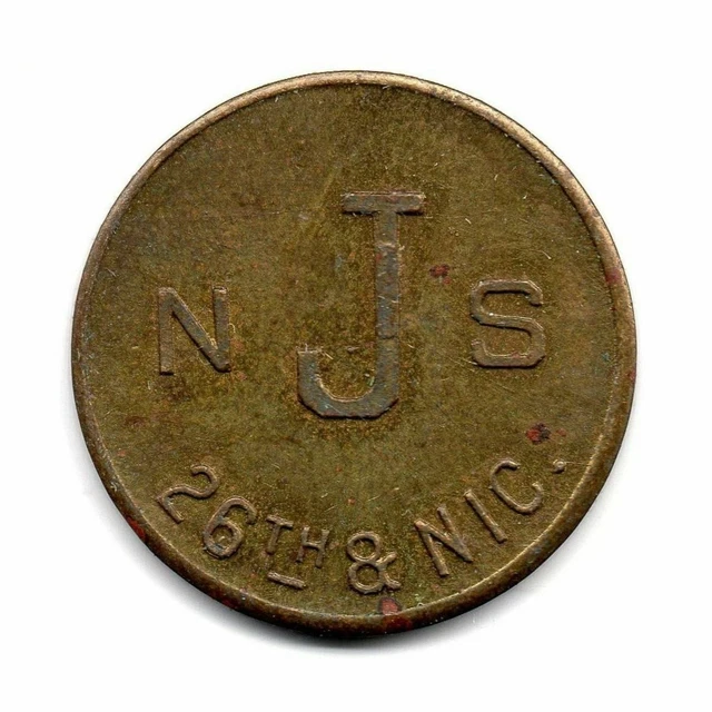 N J S • 26Th & Nic. • Good For 5¢ In Trade • Minneapolis, Minnesota • Tc-131990
