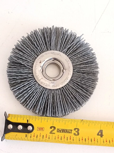 osborn 4" master korfil-e wheel brush 18000 RPM 80KE x 5/8 x 5/8 AH