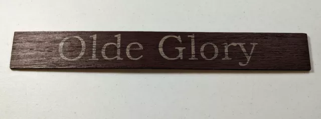 Vintage Homemade Wooden Olde Glory Display Sign