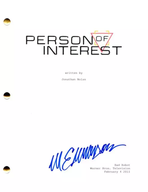 Michael Emerson Signed Autograph Person of Interest Full Pilot Script Screenplay