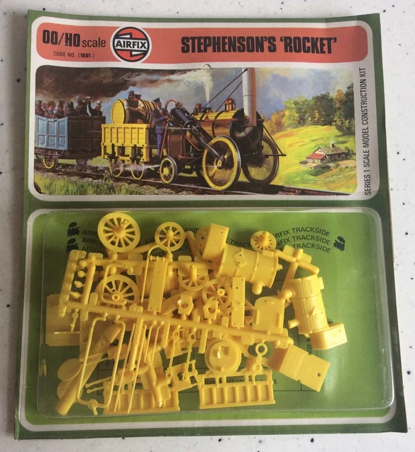 VINTAGE 1973 AIRFIX Series 1 Carded Kit Stephenson's Rocket Sealed In ...