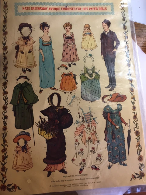*NOS & SEALED!* vintage KATE GREENWAY CUT-OUT PAPER DOLLS ~ nice display!