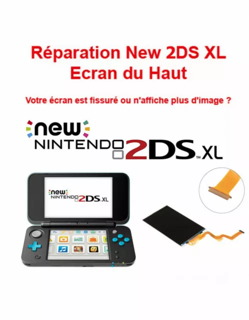 LCD supérieur (haut) de remplacement pour Nintendo New 2DS XL