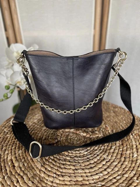 MARKS AND SPENCER navy leather handbag shoulder cross body bag 35.00 PicClick UK