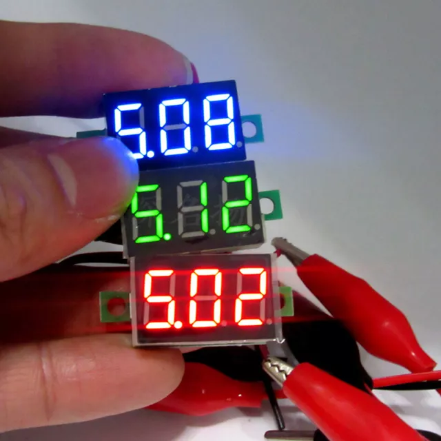 Mini Digital Spannungsmesser Spannungsanzeige DC2.5-30V LED Panel Meter 2 'EL