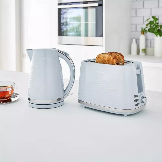 Jarra de 1,5 litros Morphy Richards Dune Collection y 2 rebanadas tostadora azul