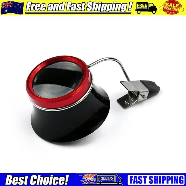 Watchmakers 10x Clip-On Eyeglass Watch Jewelry Repairing Clear Magnifier Glass