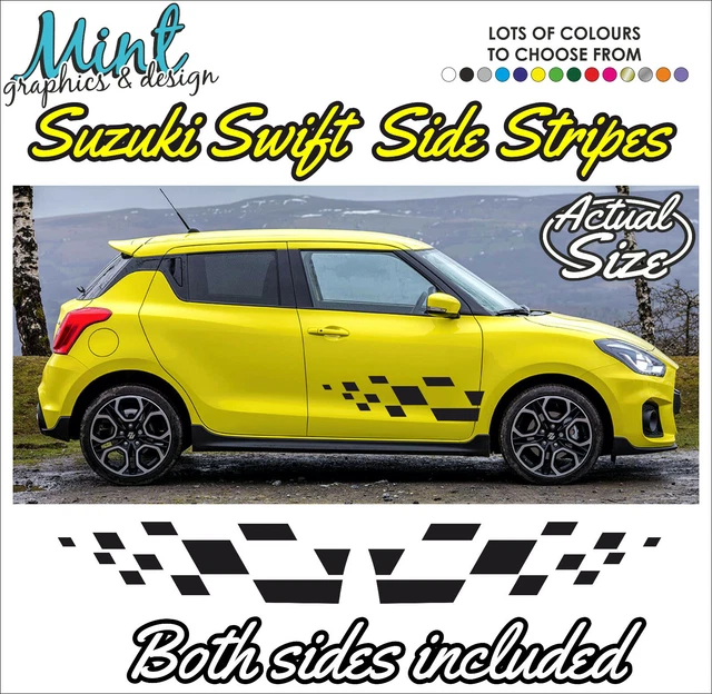 SUZUKI SWIFT SPORT Side Stripes Decals Stickers CAR Graphics FREE P&P ...