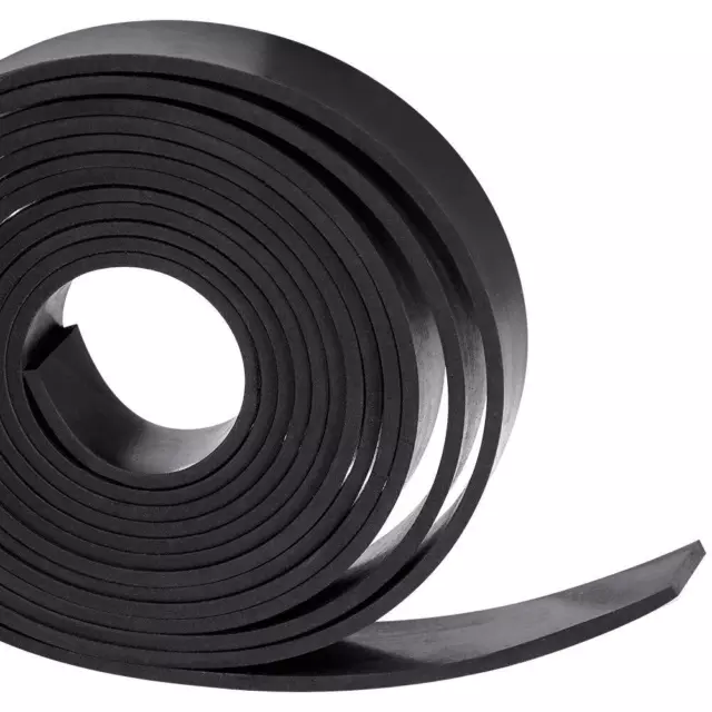 Solid Neoprene Rubber Strips Roll 1/8 (.125) Inch Thick X 1 Inch Wide X 10 Feet