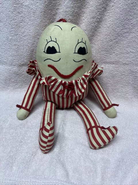 Old Humpty Dumpty Novelty Doll Sweater Bow Tie Denims Crazy Mountain  Imports QQ!
