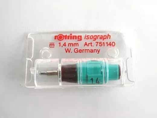 rotring 751140 Zeichenkegel 1,4 mm für Tuschefüller isograph OVP 1,4mm Nib