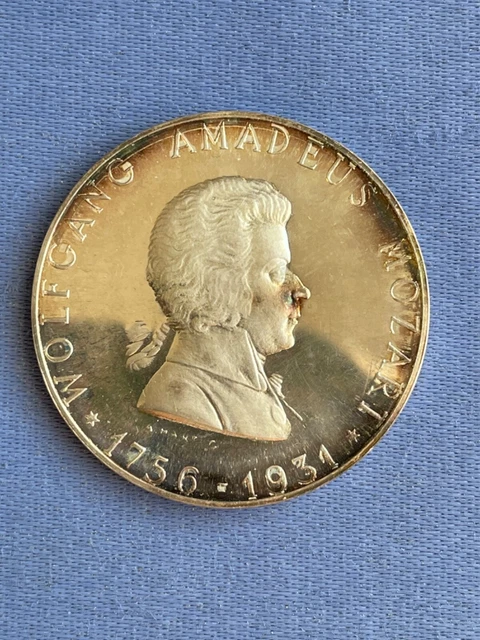 WOLFGANG AMADEUS MOZART 17561931 900 Silber Medaille Salzburg Zur