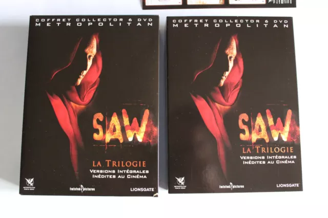 Coffret 6 DVD - SAW : La Trilogie - Versions intégrales inédites au cinéma .