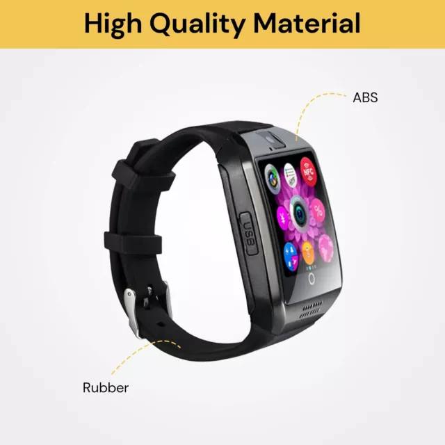 Q18 Bluetooth Smart Watch Phone Wrist Touch Screen watch Call GPS for Android AU 3