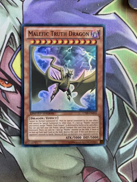 CT09-EN016 Malefic Truth Dragon Super Rare Limited Edition NM Yugioh Card