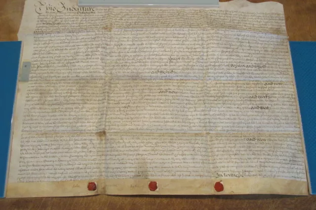 Indenture on Vellum, dated 1711. Signed by John Boddington of Chopping Wycombe