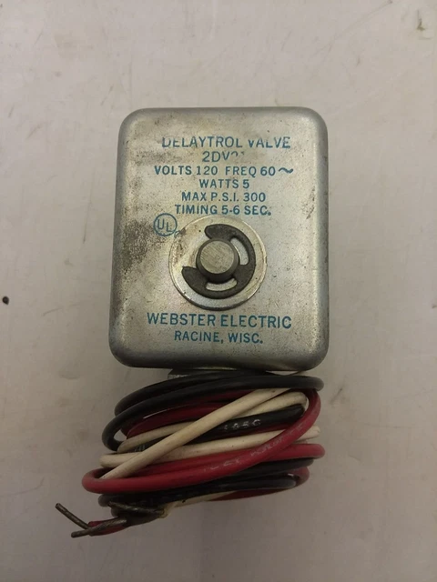 Delaytrol 2Dv21 Solenoid 120Vac Coil 5W 300Psi Max 5-6 Sec. Delay 1/8" Npt