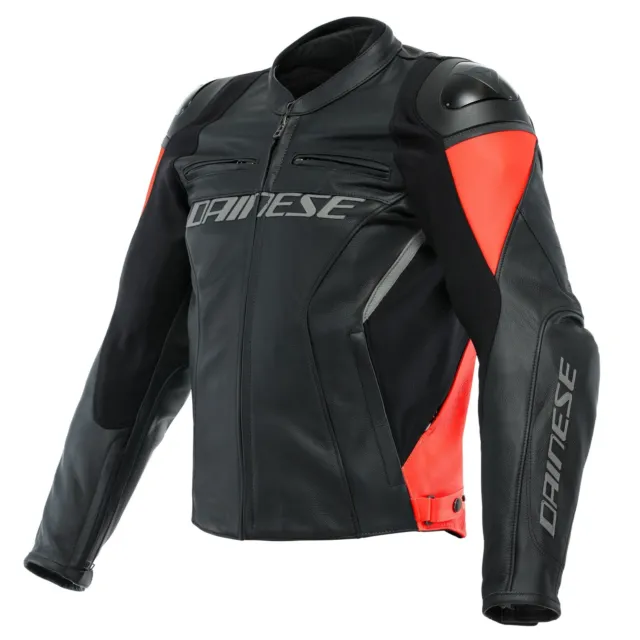 Dainese Racing 4 Giacca IN Pelle Nero/Rosso Acceso 46 Sport Giacca Moto Nuovo