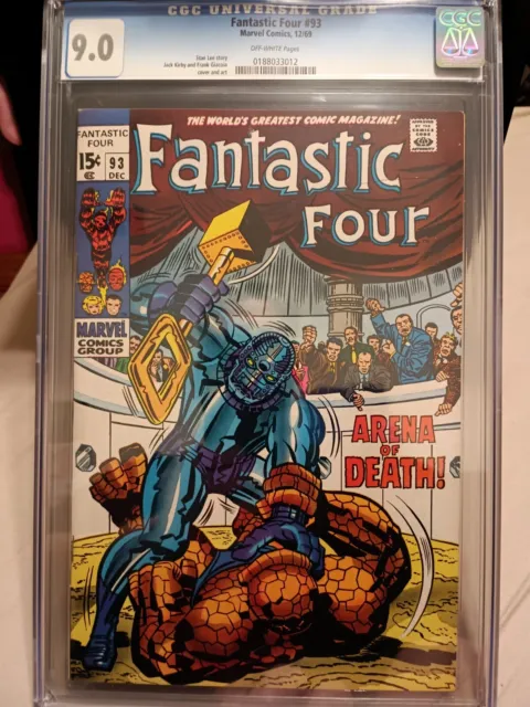 FANTASTIC FOUR #93 CGC 9.0 Off-white Pages