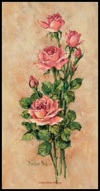 Wood Rose II - DIY Chart Counted Cross Stitch Pattern Needlework DMC Color