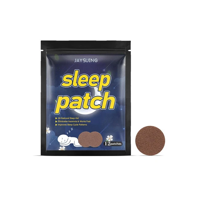 12 piezas/bolsa de ayuda para dormir pegatina aliviar el estrés ansiedad parches herbales para dormir