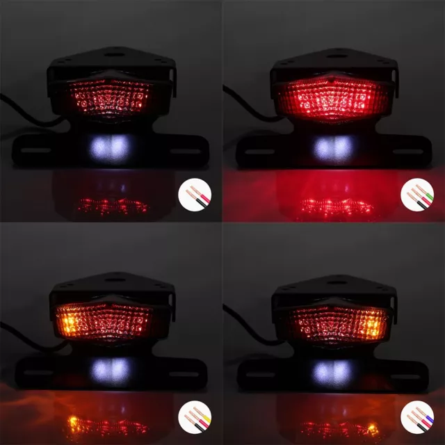 For KAWASAKI KLX 230/R/RS/S/SM License Plate Holder LED Brake/Turn Signal Light 2