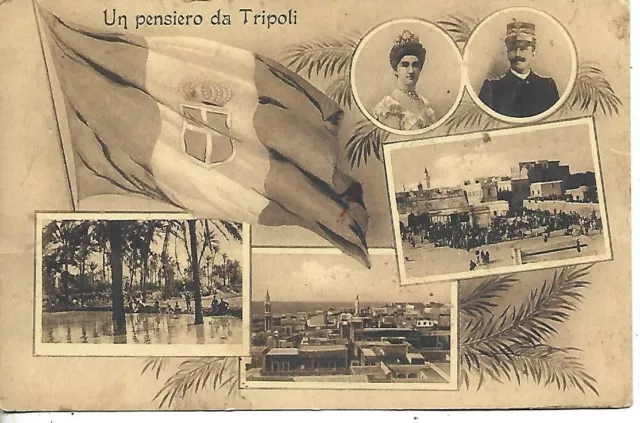 1917 Un Pensiero Da Tripoli Cartolina Con Censura X Quarto Dei Mille Genova