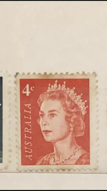 queen elizabeth ii, 1966 Australian 4c Stamp