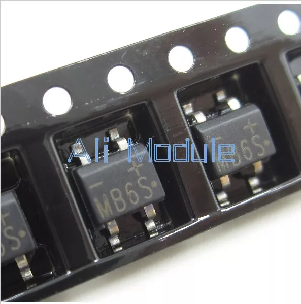 20PCS IC MB6S 0.5A 600V Miniature Mini SMD Bridge Rectifier AM