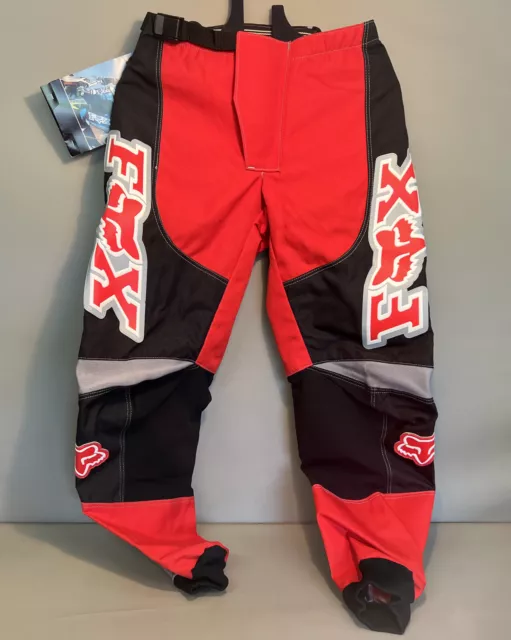 Fox Motocross MTB Piste Downhill Pantalon Long Noir/Rouge Gr. 30 #G10