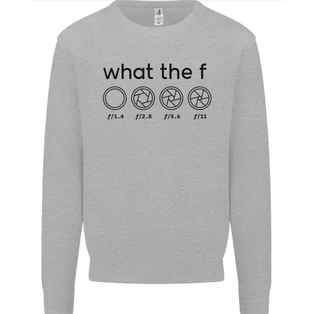 Funny Photography F Stop Camera Lense Mens Sweatshirt Jumper