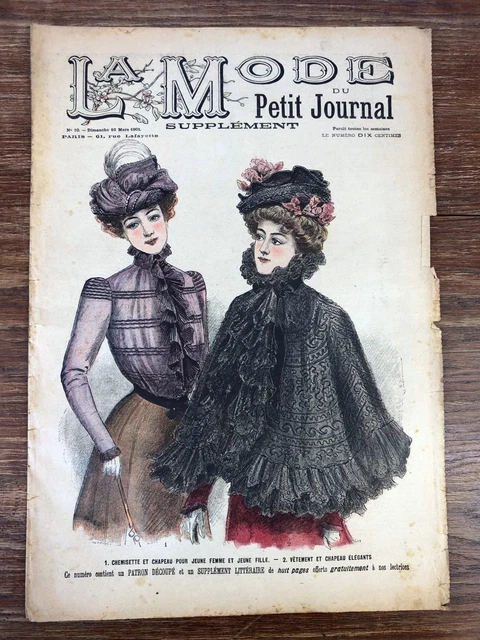 Revue Ancienne La Mode Du Petit Journal N°19 - 1899 Avec Patron Veste Fillette - Occasion