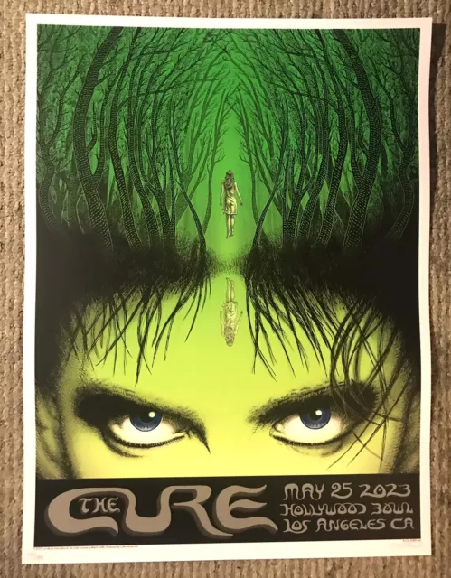 THE CURE Poster Los Angeles EMEK SIGNED #132/2000 Hollywood Bowl May 25 IN HAND