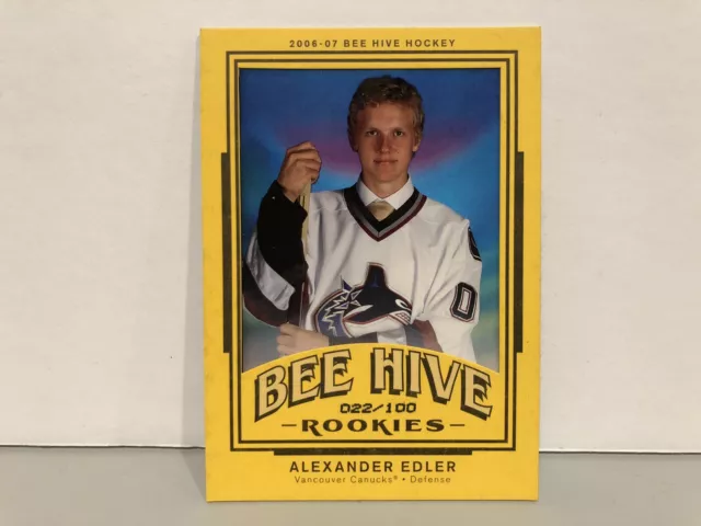 2006 Upper Deck Bee Hive Matte/100 #158 Alexander Edler Vancouver Canucks Rookie