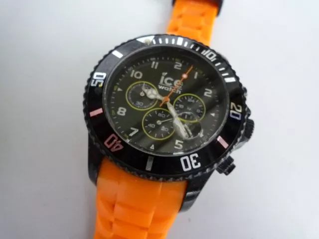 Ice Watch Chrono Orange Black Big , Top-Zustand , Armbanduhr Chronograph