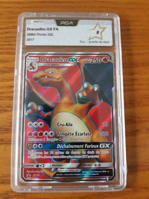 Carte Pokémon Dracaufeu GX full art SM60 PCA 8 FR