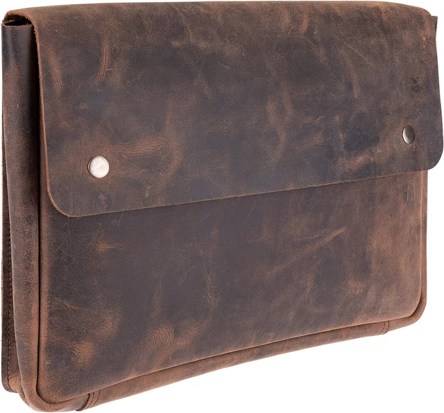 Moonster Leather Folder, Full Grain Leather File Folder Organizer Document Holde