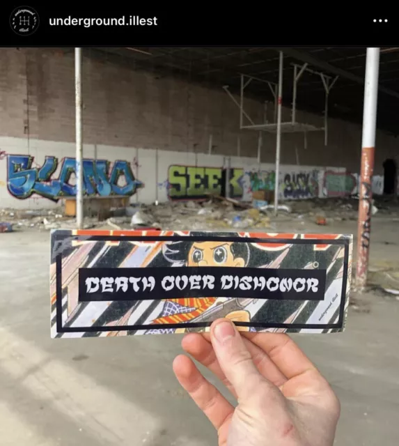 Underground Illest Death Over Dishonor car stickers decals jdm Slap Anime
