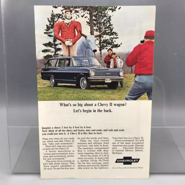 Vintage Zeitschrift Anzeige Aufdruck Design Werbe Chevrolet Station Waggons