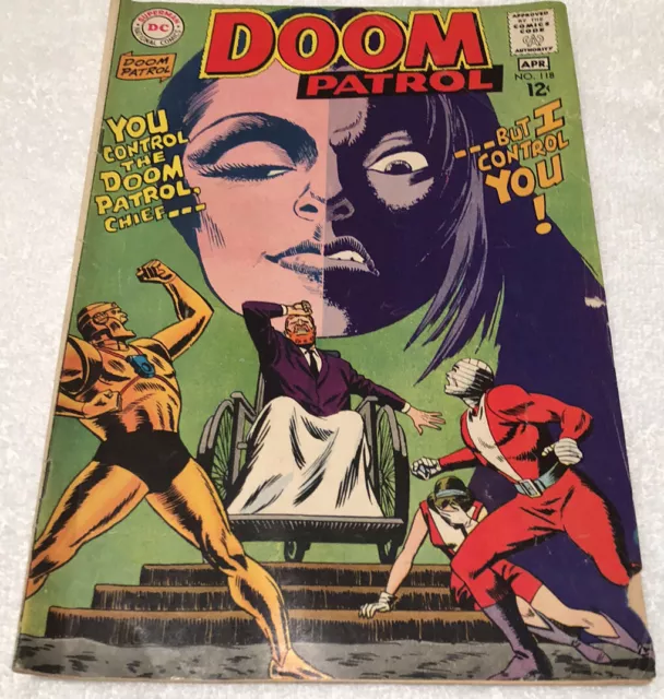 Doom Patrol #118 DC Comics 4/1968 Silver Age Vintage