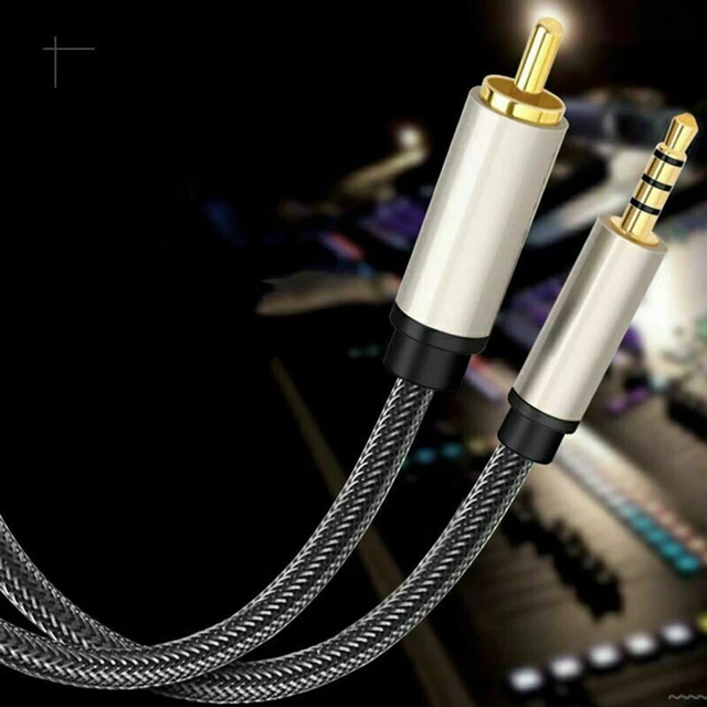 Digital Coaxial Audio Video Cable Stereo-SPDIF RCA To 3.5mm Jac K Male For HDTV
