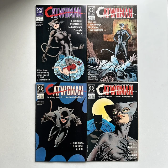 DC Comics CATWOMAN #1 2 3 4 Mini Series Full Run 1-4 Set Lot VF/NM 1988