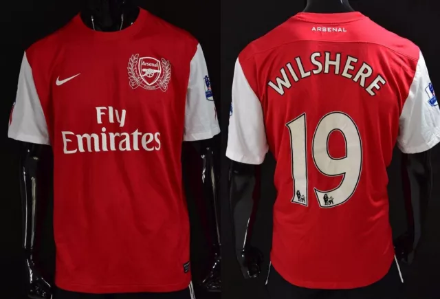 2011-2012 Nike Arsenal GUNNERS Heimtrikot FORWARD Jack WILSHERE GRÖSSE XL...