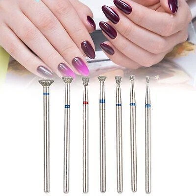 7pcs Ceramic Bits Set 3/32 Inch for Sealing Cuticles FS